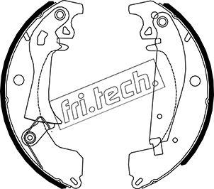 Fri.Tech. 1088.219Y - Kit ganasce freno autozon.pro