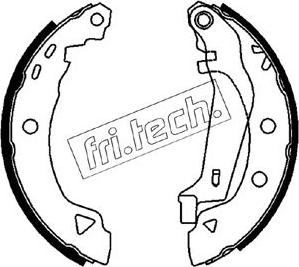 Fri.Tech. 1088.218Y - Kit ganasce freno autozon.pro