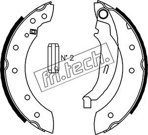 Fri.Tech. 1088.222 - Kit ganasce freno autozon.pro