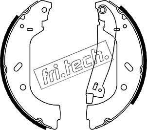 Fri.Tech. 1034.098Y - Kit ganasce freno autozon.pro