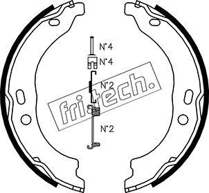 Fri.Tech. 1034.118K - Kit ganasce, Freno stazionamento autozon.pro