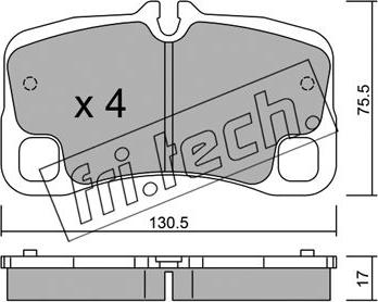 Fri.Tech. 1029.0 - Kit pastiglie freno, Freno a disco autozon.pro