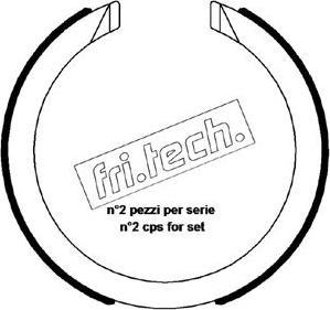 Fri.Tech. 1027.008 - Kit ganasce, Freno stazionamento autozon.pro