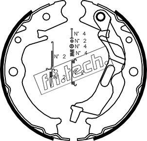 Fri.Tech. 1027.007K - Kit ganasce, Freno stazionamento autozon.pro