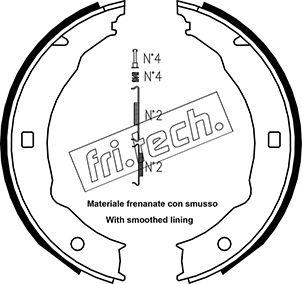 Fri.Tech. 1079.193K - Kit ganasce, Freno stazionamento autozon.pro