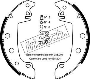 Fri.Tech. 1079.187K - Kit ganasce freno autozon.pro