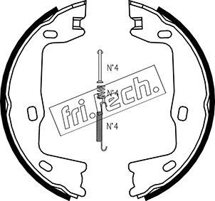 Fri.Tech. 1073.159K - Kit ganasce, Freno stazionamento autozon.pro