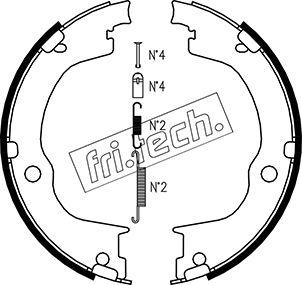 Fri.Tech. 1073.175K - Kit ganasce, Freno stazionamento autozon.pro