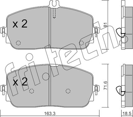 Fri.Tech. 1194.0 - Kit pastiglie freno, Freno a disco autozon.pro