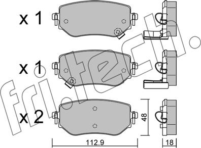 Fri.Tech. 1192.0 - Kit pastiglie freno, Freno a disco autozon.pro