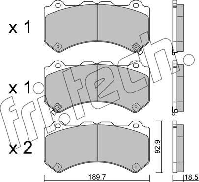 Fri.Tech. 1156.0 - Kit pastiglie freno, Freno a disco autozon.pro