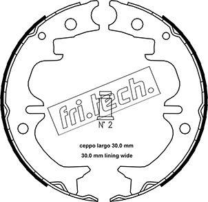 Fri.Tech. 1115.314 - Kit ganasce, Freno stazionamento autozon.pro