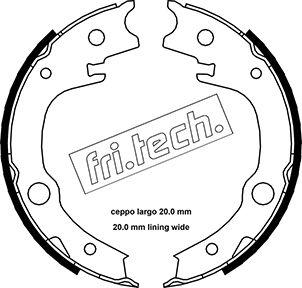 Fri.Tech. 1115.315 - Kit ganasce, Freno stazionamento autozon.pro