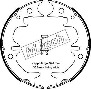 Fri.Tech. 1115.316 - Kit ganasce, Freno stazionamento autozon.pro