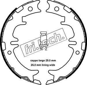 Fri.Tech. 1115.311 - Kit ganasce, Freno stazionamento autozon.pro