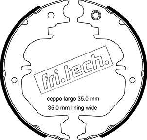 Fri.Tech. 1115.329 - Kit ganasce, Freno stazionamento autozon.pro