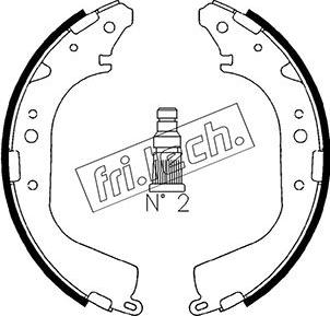 Fri.Tech. 1115.268 - Kit ganasce freno autozon.pro