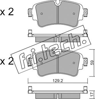 Fri.Tech. 1129.0 - Kit pastiglie freno, Freno a disco autozon.pro