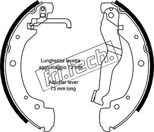 Fri.Tech. 1124.285 - Kit ganasce freno autozon.pro