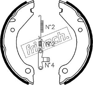 Fri.Tech. 1127.267K - Kit ganasce, Freno stazionamento autozon.pro