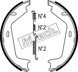 Fri.Tech. 1127.273K - Kit ganasce, Freno stazionamento autozon.pro