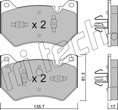 Fri.Tech. 1170.1 - Kit pastiglie freno, Freno a disco autozon.pro