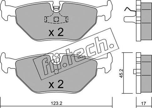 Fri.Tech. 185.0 - Kit pastiglie freno, Freno a disco autozon.pro