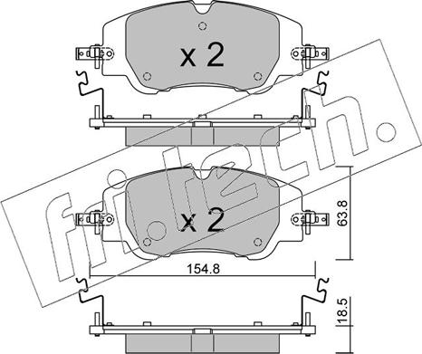 Fri.Tech. 1350.0 - Kit pastiglie freno, Freno a disco autozon.pro