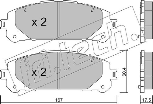 Fri.Tech. 1367.0 - Kit pastiglie freno, Freno a disco autozon.pro