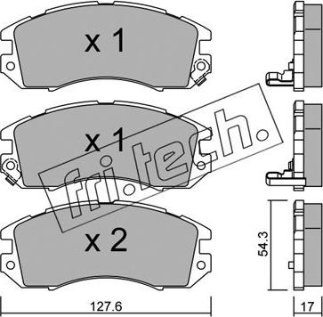 Fri.Tech. 137.0 - Kit accessori, Ganasce freno autozon.pro