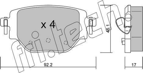 Fri.Tech. 1246.0 - Kit pastiglie freno, Freno a disco autozon.pro