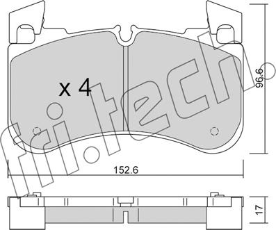 Fri.Tech. 1251.0 - Kit pastiglie freno, Freno a disco autozon.pro