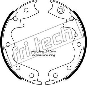 Fri.Tech. 1253.695 - Kit ganasce, Freno stazionamento autozon.pro