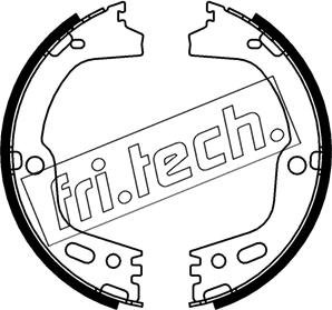 Fri.Tech. 1253.756 - Kit ganasce, Freno stazionamento autozon.pro