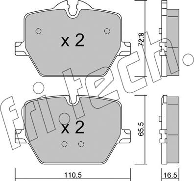 Fri.Tech. 1266.0 - Kit pastiglie freno, Freno a disco autozon.pro