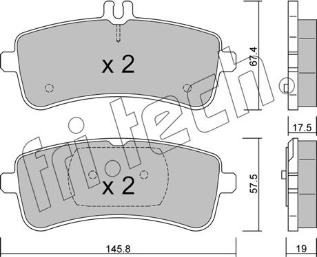 Fri.Tech. 1200.0 - Kit pastiglie freno, Freno a disco autozon.pro