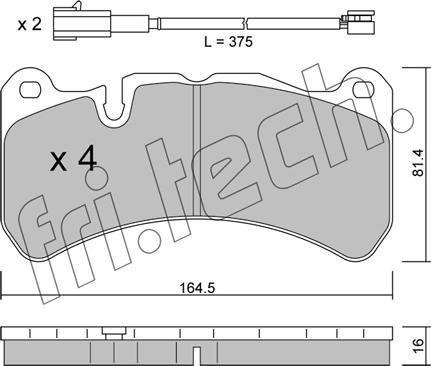 Fri.Tech. 1201.1 - Kit pastiglie freno, Freno a disco autozon.pro