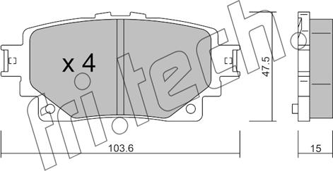 Fri.Tech. 1229.0 - Kit pastiglie freno, Freno a disco autozon.pro