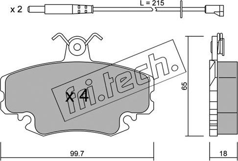 Fri.Tech. 122.0W - Kit pastiglie freno, Freno a disco autozon.pro