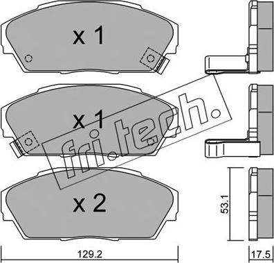 Fri.Tech. 174.0 - Kit pastiglie freno, Freno a disco autozon.pro