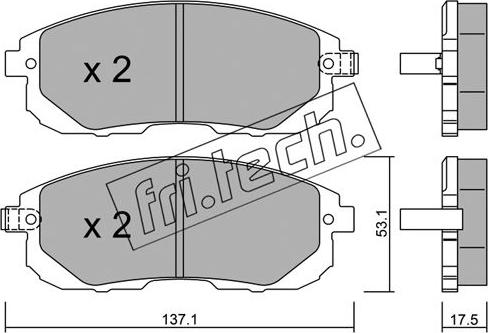 Fri.Tech. 893.1 - Kit pastiglie freno, Freno a disco autozon.pro