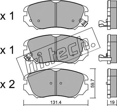 Fri.Tech. 858.0 - Kit pastiglie freno, Freno a disco autozon.pro