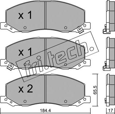 Fri.Tech. 860.0 - Kit pastiglie freno, Freno a disco autozon.pro