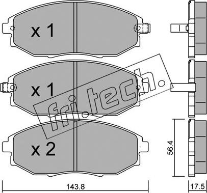 Fri.Tech. 862.0 - Kit pastiglie freno, Freno a disco autozon.pro