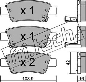 Fri.Tech. 806.0 - Kit pastiglie freno, Freno a disco autozon.pro