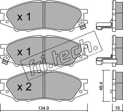 Fri.Tech. 826.0 - Kit pastiglie freno, Freno a disco autozon.pro