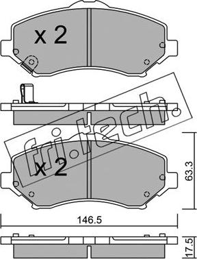 Fri.Tech. 879.0 - Kit pastiglie freno, Freno a disco autozon.pro