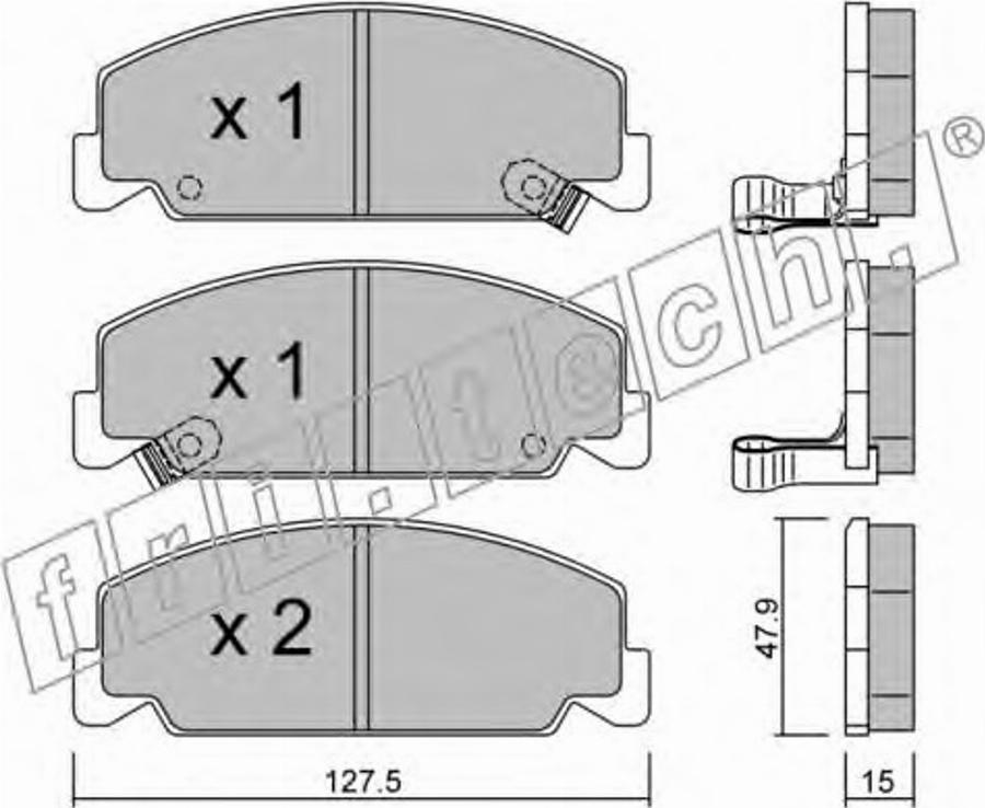 Fri.Tech. 3920 - Kit pastiglie freno, Freno a disco autozon.pro