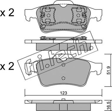 Fri.Tech. 346.0 - Kit pastiglie freno, Freno a disco autozon.pro