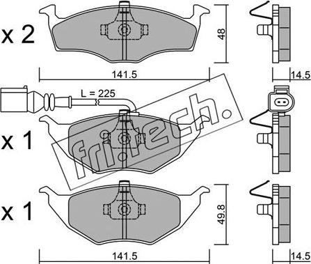 Fri.Tech. 354.1 - Kit pastiglie freno, Freno a disco autozon.pro